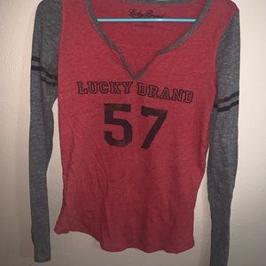 Lucky brand baseball shirt